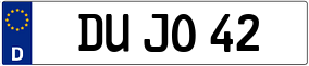 Trailer License Plate